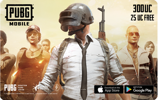 &lsquo; Pubg $5 (300+Free 25UC)