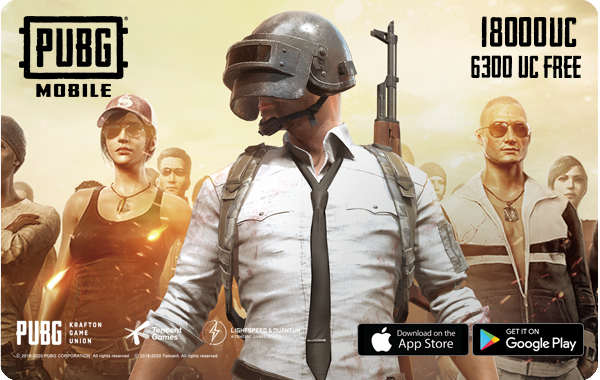 ‘ Pubg $300 (18000+Free6300UC)