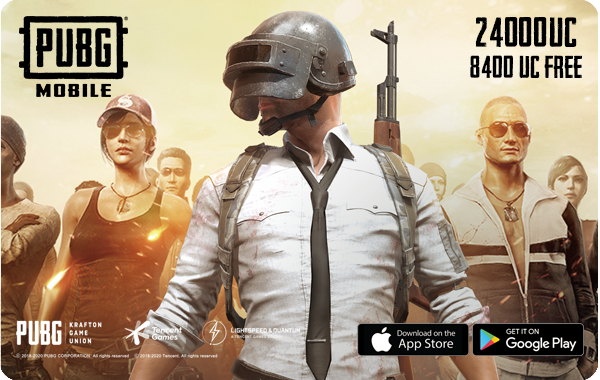 &lsquo; Pubg $400 (24000+Free8400UC).