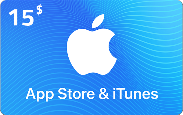 ‘ Apple iTunes Gift Card USA Store 15$