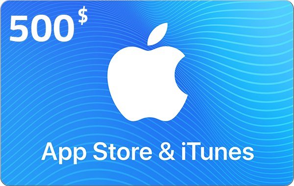 ‘ Apple iTunes Gift Card USA Store 500$