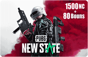 &lsquo; PUBG New State &ndash;    1500 NC + 80 Bonus