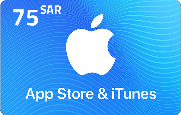 &lsquo; Apple iTunes Gift Card KSA Store 75 SR